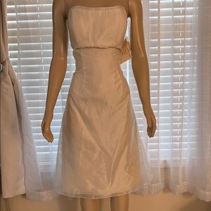 Chic Strapless Ivory Bridal or Special occasion Dress